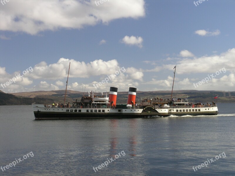 Paddle Steamer Ship Old Steamer Boat