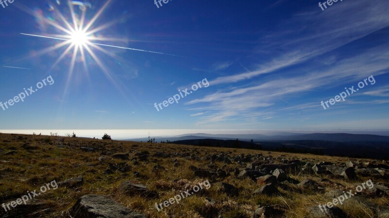 Harz Brocken Hill Germany Landscape