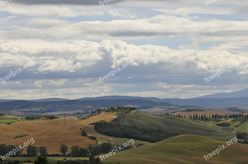 Tuscany Italy Landscape Free Photos