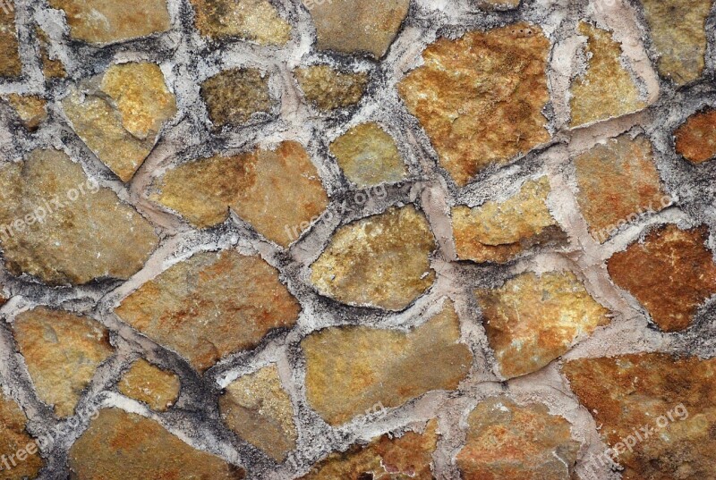 Wall Stone Cement Rustic Old