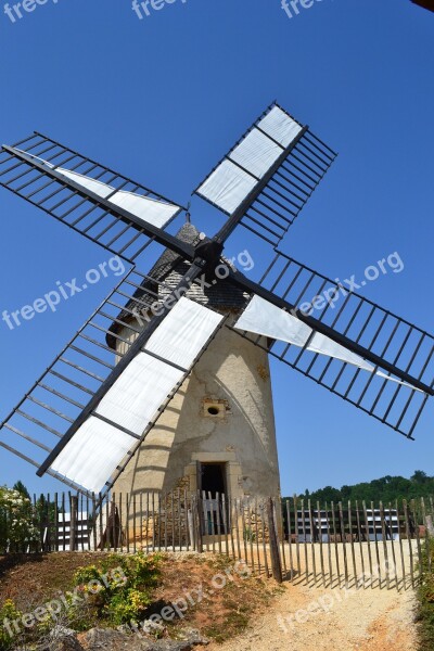 Windmill Mill Bournat Bugue Old