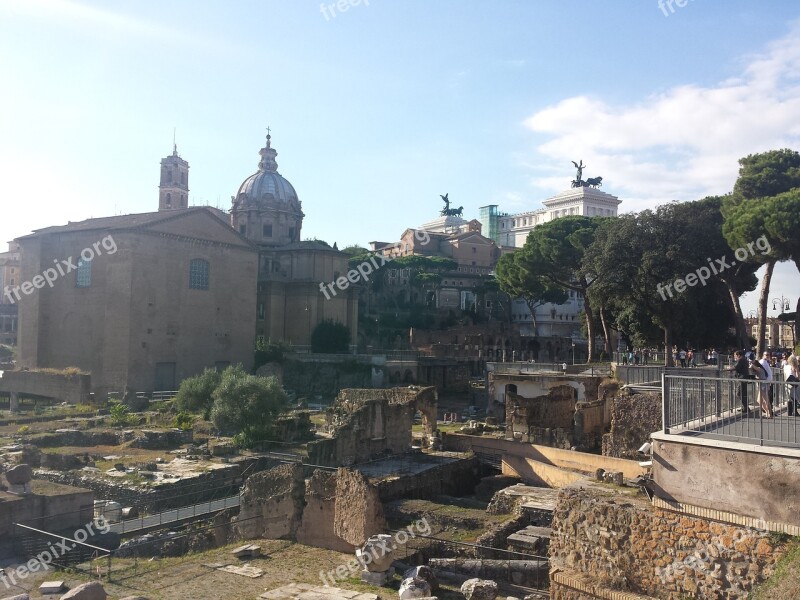 Rome Fori Imperiali Altare Della Patria Monuments Roma Capitale