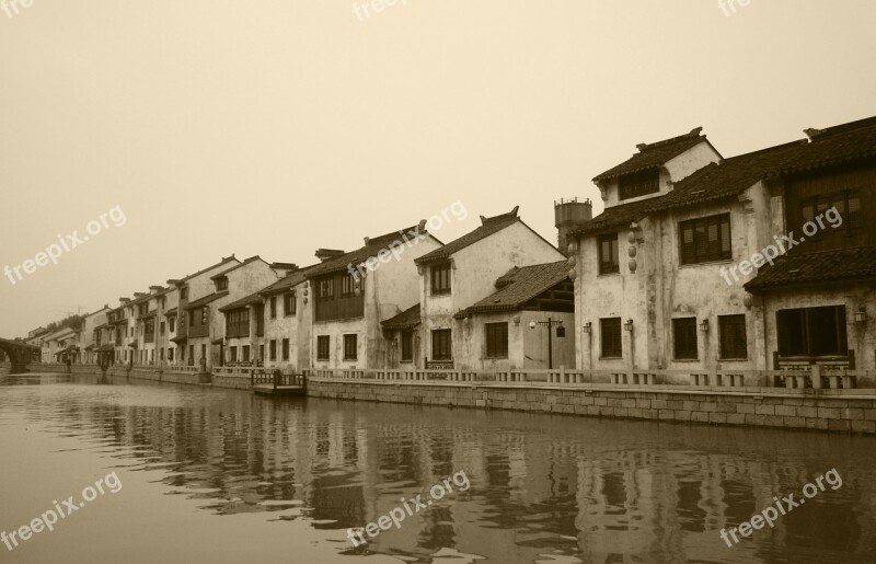 Wuxi Qingming Bridge The Scenery Watertown Free Photos