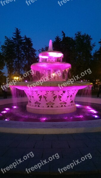 Fountain Moscow Pink Neskuchniy Garden Free Photos