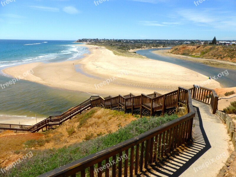 Stairs Beach Steps Staircase Stairway