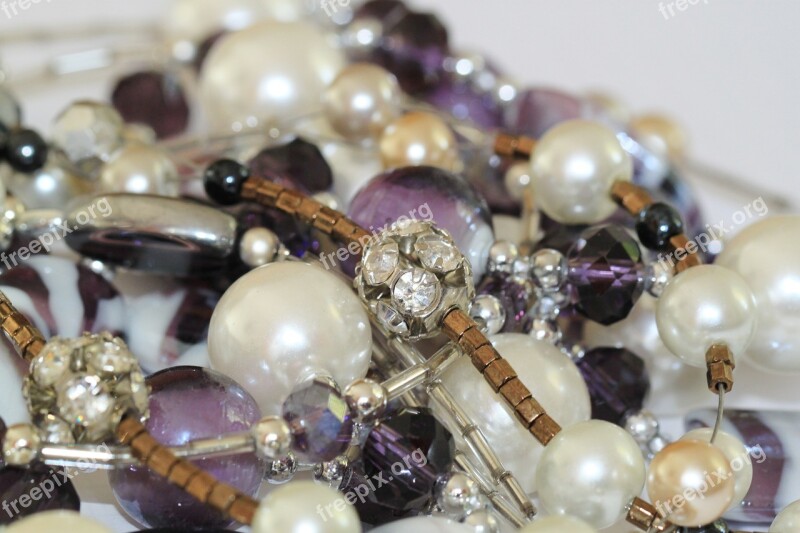 Jewellery Beads Chain Necklace Pearl