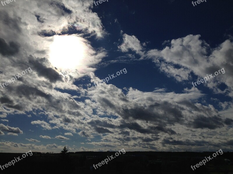 Sun Clouds Sky Nature Twilight