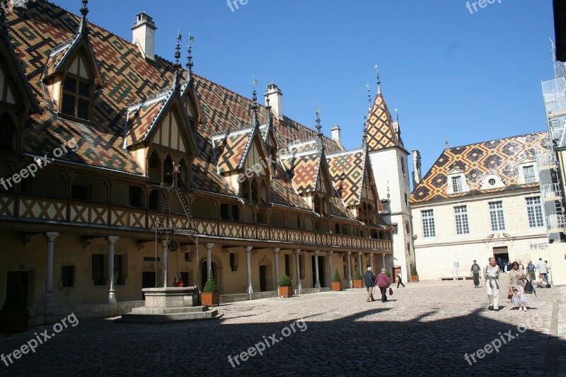 Hotel Dieu France Roof Hospital Architecture