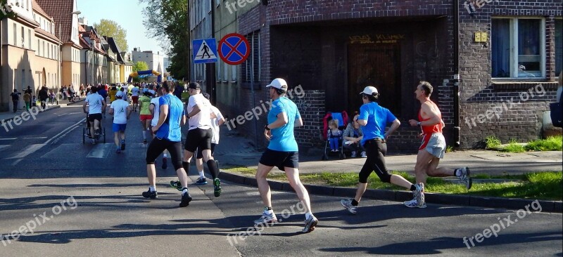 Marathon Runs Sport Jogging Race