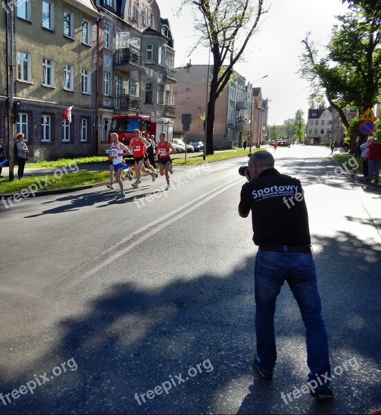 Photographer Marathon Runs Sport Jogging