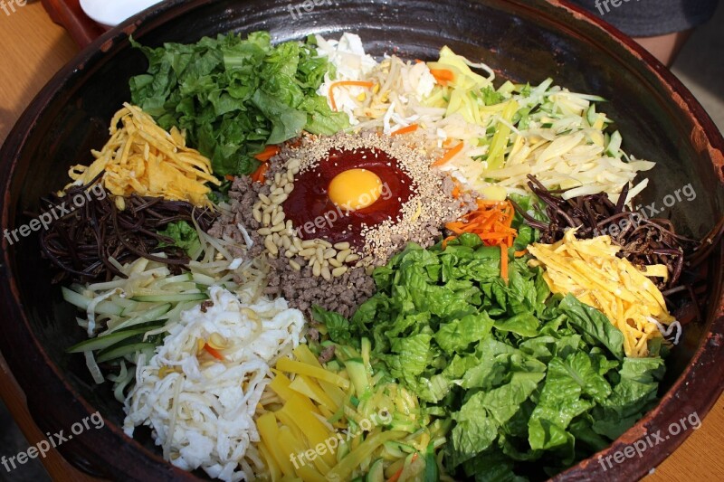 Hanok Jeonju Hanok Village Republic Of Korea Bibimbap