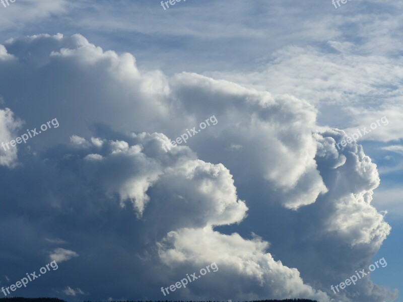 Cumulus Cloud Dramatic Sky Weather Nature