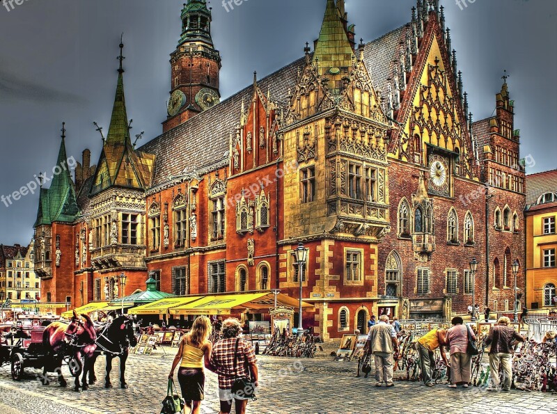 The Town Hall Wrocław Town Hall Architecture People