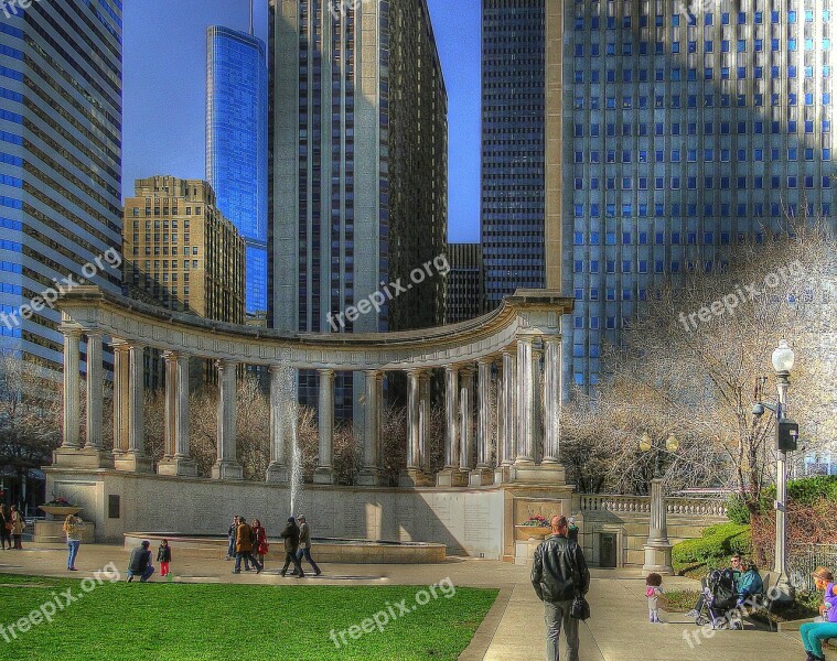 Colonnade Chicago Columns Monument City