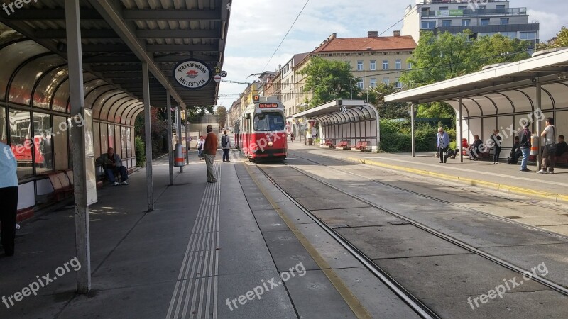 Vienna Reumannplatz Bim Tram Human