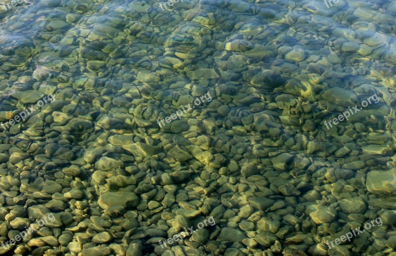 Lake Pebbles Pebble Water Bank