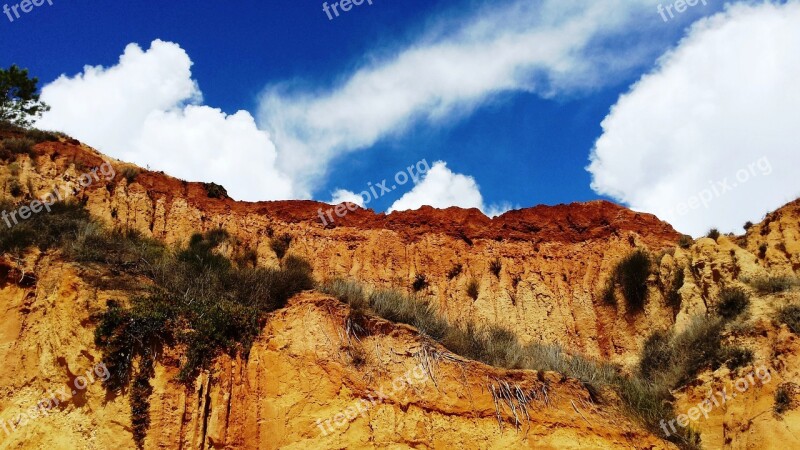 Algarve Sky Rock Nature Landscape