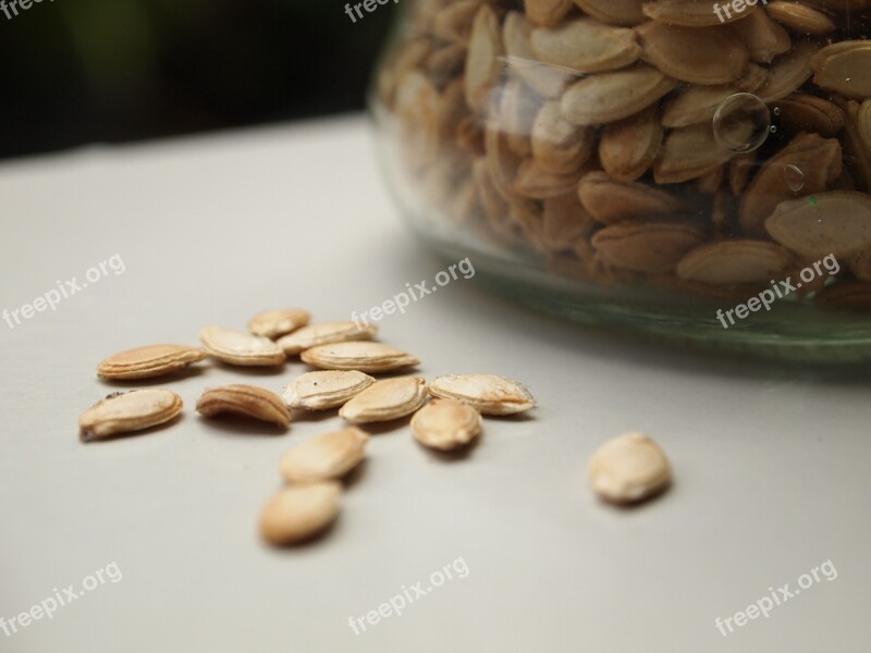 Pumpkin Seeds Seed Grain Food Farm