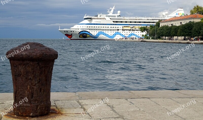 Cruise Ship Croatia Dalmatia Zadar Aida