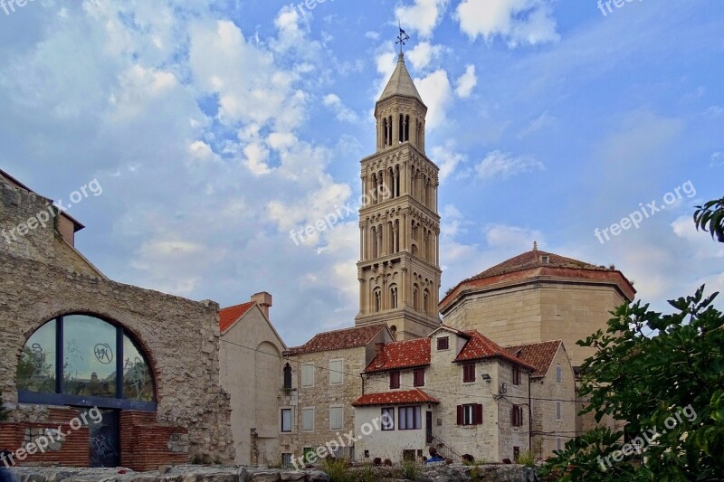 Dioakletianpalast Split Croatia Historic Center Europe