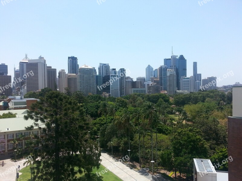 Brisbane Queensland Urban Skyline Cityscape