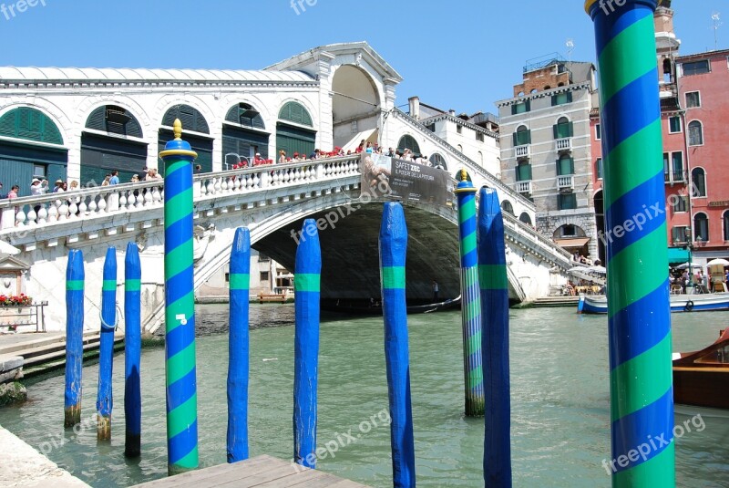 Venice Bridge Rialto Pali Colorful