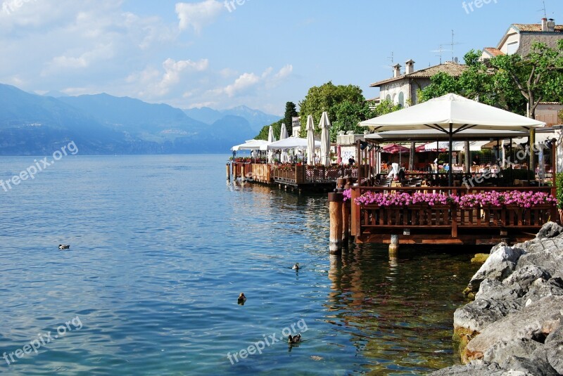 Towers Of Benaco Lake Garda Restaurant Italy