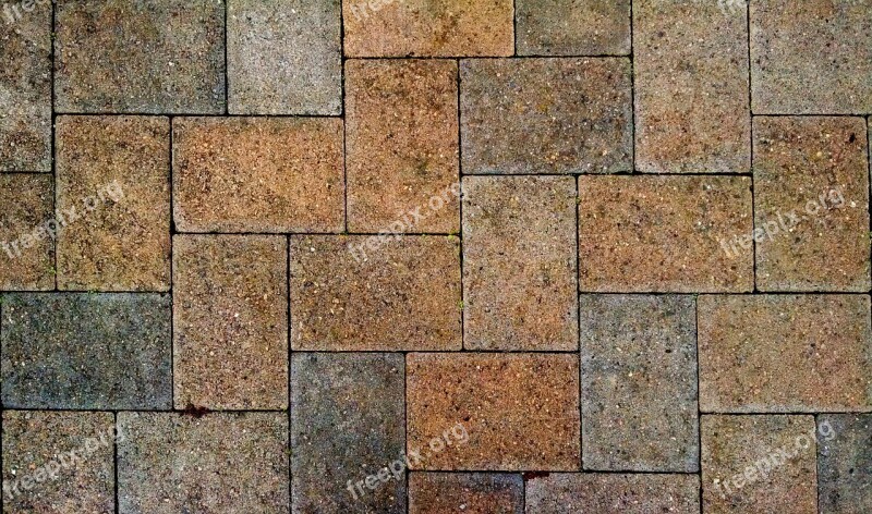 Pavement Stone Sidewalk Paving Pattern