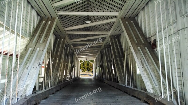 Covered Bridge Structural Rural Bridge Structure