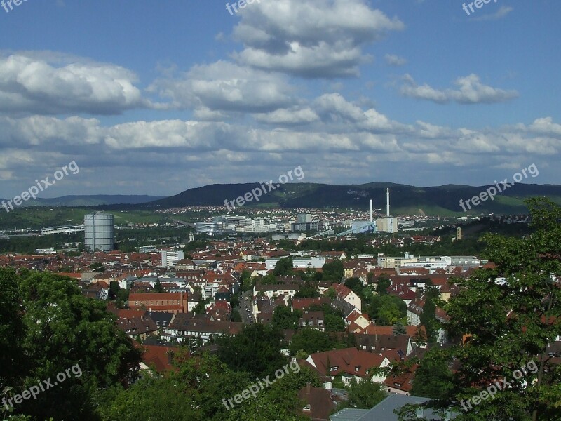 Stuttgart-east Distant View Foresight Viewpoint Free Photos