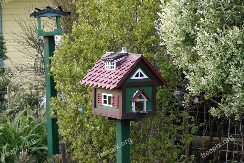 Aviary Allotment Green Bird Feeder Deco