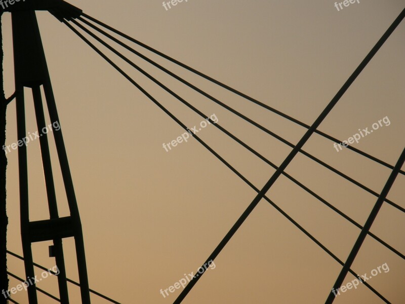 Lines Cables Roof Span Free Photos