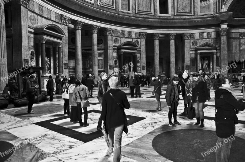 Pantheon Rome Italy Vatican Free Photos