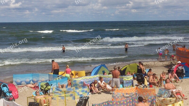 Beach Sea Summer Sand The Baltic Sea