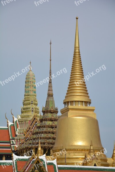 Palace Temple Of The Emerald Buddha Thailand Measure Free Photos