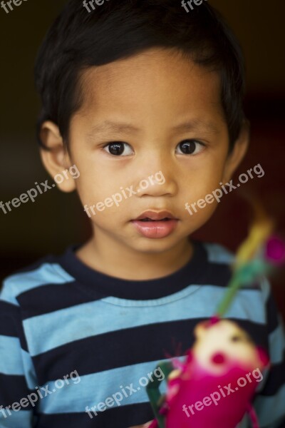 Boy Expression Young Cute Kid