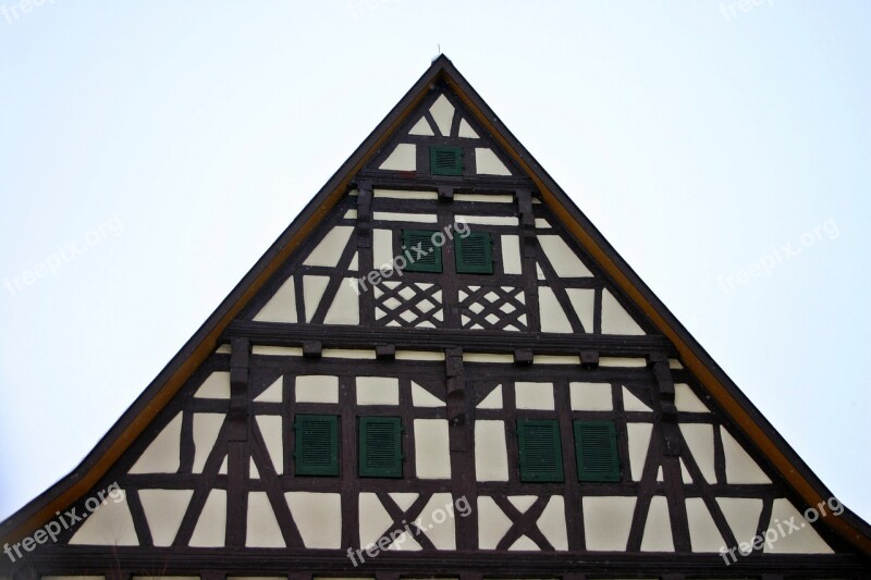 Truss House Fachwerkhaus Building Decor