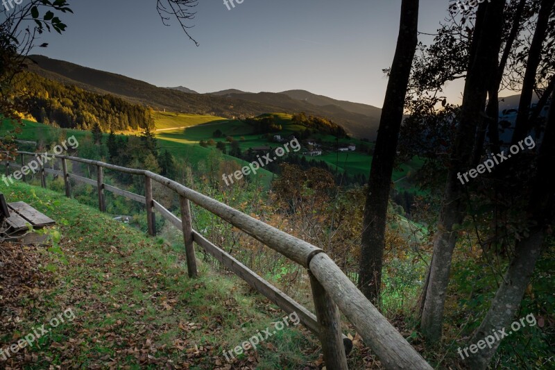 South Tyrol Autumn Nature Forest Landscape