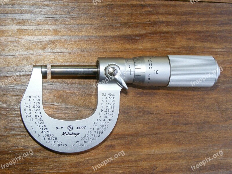 Micrometer Measure Measuring Tool Measurement