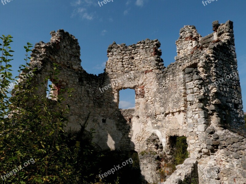 Window Old Stone Ruins Construction