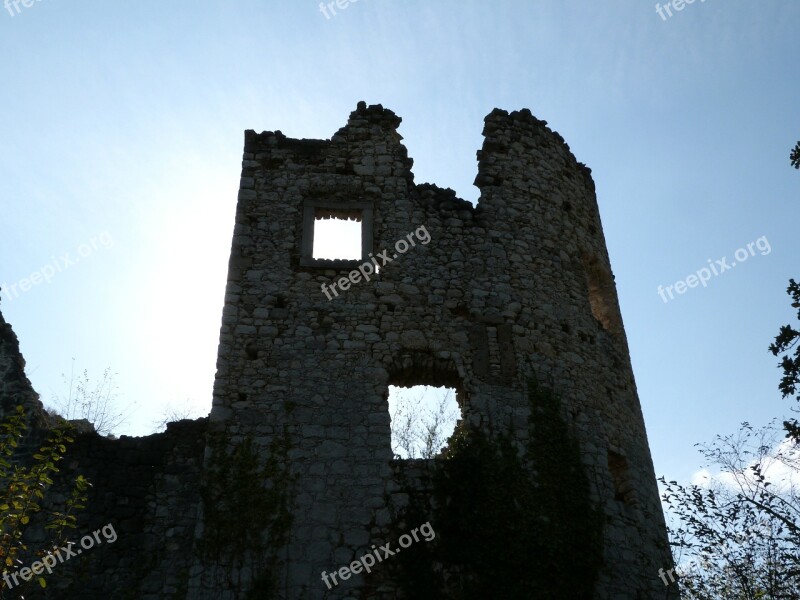 Ruins Old Town Croatia Stone