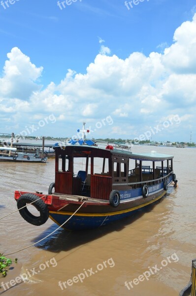 Mekong Boat River Travel Ferry