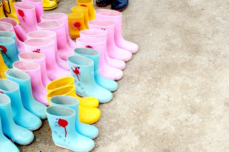 Rain Boots Boots Children's Beach Free Photos