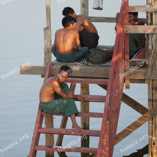 Workers Asia Fisherman Burma Myanmar