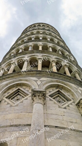 Pisa Tower Italy Tuscany Leaning Tower