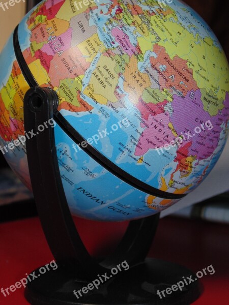 Geography Globe Blue Coloring Navigation