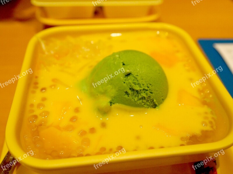 Green Tea Ice Cream Hong Kong Mango Huh Heritage Free Photos