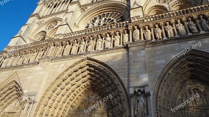 Notre Dame Paris Cathedral France Free Photos