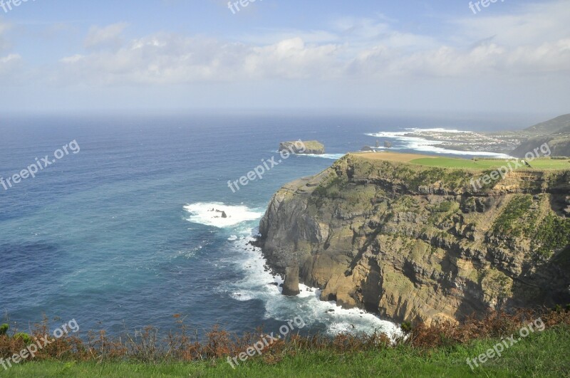 Sao Miguel Azores Coast Island Volcano