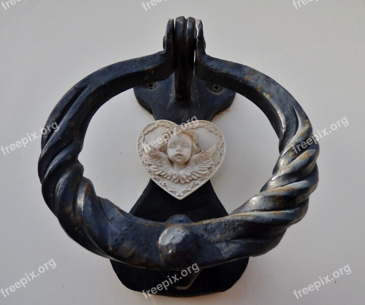 Door Knocker Angel Wrought Iron Knocker Free Photos